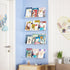 Upsimples 4 Pack Acrylic Shelves for Wall Storage - 15" Floating Bookshelves for Kids, Clear Display Shelf Organizer