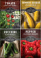 Survival Garden Seeds Kabob Skewer Vegetables Collection - Large Red Cherry Tomato,