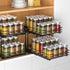 RCHYFEED 2 Tier Pull Out Spice Rack Organizer for Cabinet, Height Adjustable Heavy Duty Vertical Shelf