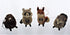 3.5 to 6-Inch Buri Woodland Animal Ornament Set, 4 Assorted Styles