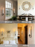 Set 2, Yollzey Candle Wall Sconces of Flameless Candles Black Wall Candle Holders with Remote Control, Battery Operated