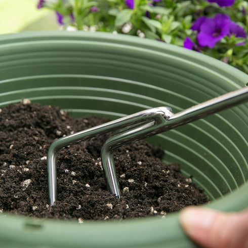 Worth Garden Stainless Steel Hand Cultivator, Ergonomic Handle for Tilling Soil, Garden Hand Tool