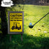 Caution Cart Operators May Be Drunk - 12" x 8" Funny Tin Sign for Golf Accessory Decor