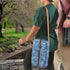 National Outdoor Living Blue Camouflage Wine Tote Cooler Bag