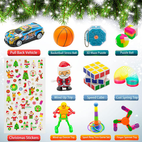 2025-24 Countdown Christmas Advent Calendar Days Advent Calendars with Surprises Fidget Toys Bulk, Great Xmas Gifts