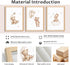 Set 3, 12x16 inch Framed Teddy Bear Wall Art Nursery Decor of Bear Sleeping on The Moon and Stars Pictures Canvas