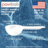 1 Tablespoon Measure Spoon Short Handle Scoops by powbab, Made in USA, Dual Use Powder Measure (10 count)
