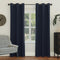 Sun Zero Easton Energy Saving Blackout Grommet Curtain Panel, 40" x 63", Navy Blue