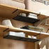 1 Pack 0.94 Inches Expandable Under Cabinet Shelf, Under Shelf Basket with Thick Clips for Kitchen Cupboard, Metal