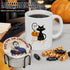 mivishhy Drinks,6 Set Scary Halloween Decor for Kitchen and Home,Spooky Character Stone Cork Coasters for Coffee Table