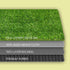 3' 5' 1.38" AYOHA Artificial Turf x Realistic Synthetic Grass, Pile Height, Fake Lawn, Landscape for Pets Area, Play