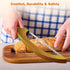 FTCIRA 16" Bread Knife for Homemade Bread Walnut Bow Bread Cutter with Ultra-Sharp Serrated Stainless Steel Blade