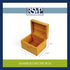 RSVP International Bamboo Collection Reusable Recipe Box, 7x5.6x4.5, Biodegradable