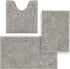 Bathroom Rugs Sets 3 Piece, Non Slip Thick Chenille Bath Mat, Soft Absorbent Shaggy Bathroom Carpet Set