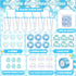 6 Sets Teenyyou Baby Shower Game Gifts for Players Baby Shower Favors Tumbler Hair Comb Powder Puff Hair Claw Gift Bag