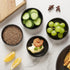 Selamica 3.3 Inch Ceramic Soy Sauce Dish, Dipping Bowls Set of 6 for Condiments, Sushi, Ketchup, BBQ, Matte Black