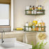 3 Pack 40 LB MAXIFFE X-Large Corner Shower Caddy with Soap Holder, Large Capacity Easy Install No Drilling Stainless