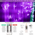 in,120 8 20FT Purple Butterfly Curtain Fairy Lights USB Plug LED Modes Firefly Twinkle Icicle String Lights with Remote