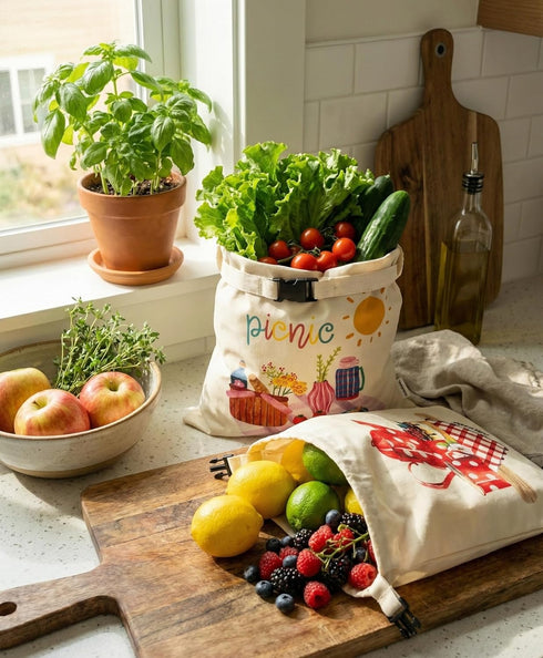 2 XL Beeswax Bread Bags for Homemade Bread, Sourdough Reusable, Plastic-Free, Keeps Fresh, Washable, Compostable (Beige