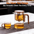 20 oz (600 ml) Enchanted Tea Pot, Magic Tea Pot for Loose Leaf Tea Steeper, Heat Resistant Borosilicate Glass Teapot