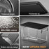 Countertop Pantry Organizers Storage, Under Sink Organizer Trash Bag Holder with Bamboo Lids Large Capacity Clear