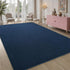 Area Rugs for Bedroom Living Room, 4x6 Navy Blue Thickened Memory-Foam Indoor Carpet, Modern Aesthetic
