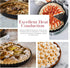 Tart Pan 9 Inch Black Carbon Steel, Non-Stick Quiche Pan with Removable Bottom & 10 Baking Parchments