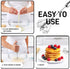Zulay Kitchen Egg Beater Whisk, Push Whisk for Cooking, Hand Mixer Manual, Mini Whisk for Baking