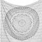 Popular Handicrafts Tapestry Wall Hanging, Ombre Hippie Mandala Bohemian Hippy Indian Tapestries Bedspread 54 x 60