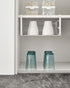 Nxconsu 2Pack Under Shelf Storage Basket Organizer, Hanging Holder for Cabinet, Pantry, Kitchen, White
