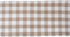 DII - Heavyweight Fringed Check Table Runner, 14x72, Stone Brown