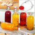 4 Pack 32 oz,Flip 32 oz Juices,Soda,Beverages,2nd Swing Top Glass Bottles Top Glass Bottles with Airtight Lids for Home