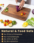 Countertop, 18x12 inch Axeman Walnut Wood Cutting Board with Juice Groove for Kitchen Tick American Black-Walnut Wooden