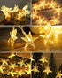 59 100 JOLYMOLY Star String Lights Plug in, Ft LED Star Fairy Lights with Remote Timer, Connectable Waterproof
