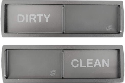 Premium Limited Edition Dishwasher Magnet, Clean Dirty, Unique Stylish Look (Black Stainless)