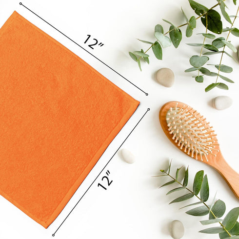 12 Pack 100% 12 12 inch (12 Pack) DecorRack Cotton Wash Cloth, Luxurious Soft, x Ultra Absorbent, Machine Washable