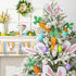 16 Easter Decorations Tree Picks Ornaments: pcs Large Pink Bunny Ear Carrots Picks Decorations, Cute Rabbit Ears
