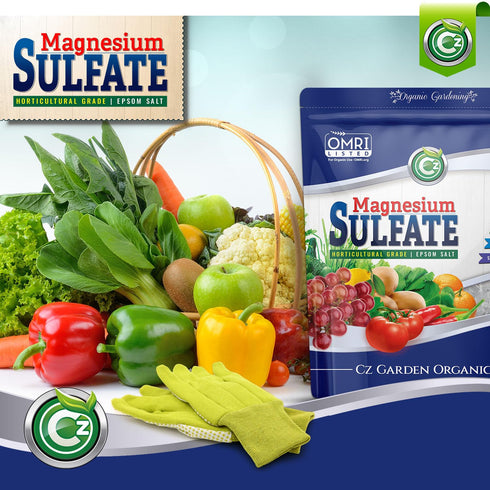 19LB) Magnesium Sulfate Epsom Salt Fertilizer - Made in USA - Plant Food for Hydroponics, Plants, Flower Gardens