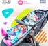 Birdy Boutique Car Seat Poncho for Kids, Reversible Warm Blanket Safe to Use Over Seat Belts, Mermaid Floral