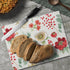 CounterArt Floral Traditions 3mm Heat Tolerant Tempered Glass Cutting Board, 10” x 8”, Dishwasher Safe