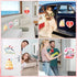 Hoteam 4 Pcs Large Cruise Door Decorations Magnetic, Happy Anniversary Cruise Door Magnets, Waterproof Cabin Decor