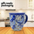 Talavera Mug - Authentic Hand Painted Mexican Coffee Mug - Blue and White - Taza Mexicana Azul Blanco