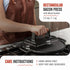 100% GAD-025 Victoria Cast Iron Panini Press, Burger Press, Bacon Press, Grill Press, Seasoned with Kosher Certified