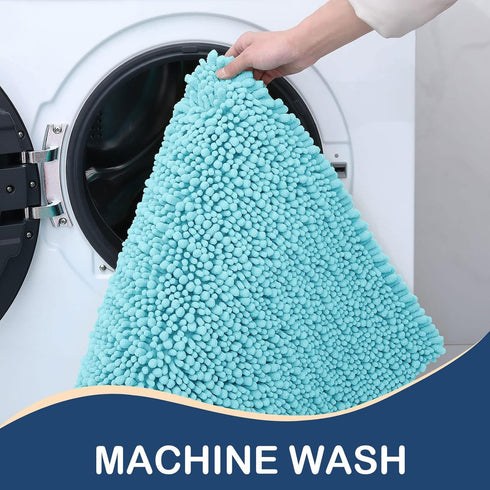 Arotive Luxury Chenille Bathroom Rug Mat, Extra Soft Thick Absorbent Shaggy Bath Mats, Non-Slip Machine Wash