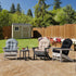 49" 23" 5" 1) Giantex Patio Adirondack Chair Cushion - x High Back Rocking Chair Cushion w/Fixing Straps, Durable