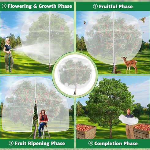 4 5 (2 Evoio Bird Netting for Garden Plant Fruit Tree Protection Large Blueberry Bushes Netting Covers Bags