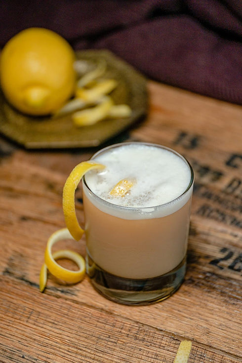 Wixology Cocktail Inspired Whiskey Sour Soy Candle, Lemon and Sugar Scented, 7 oz, Made in Kentucky