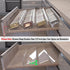 Spice Drawer Organizer, 4 Tier Clear Acrylic Expandable from 13" to 26", Kitchen Drawer Spice Rack Tray