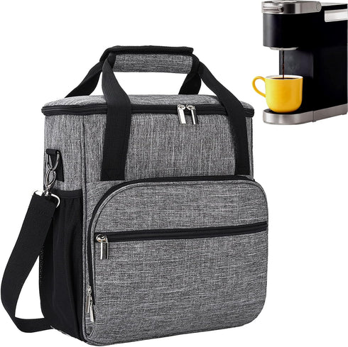 Coffee Maker Carrying Bag for Keurig K-Mini or K-Mini Plus, Grey Storage Mini Tote Case for Travel