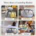 Popup and Collapsible Foldable Laundry Basket - Durable Mesh Material, Easy Carry Handles, Great Hamper for College